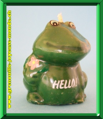 Grenouille-bougie HELLO